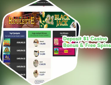 1 dollar deposit casino free spins