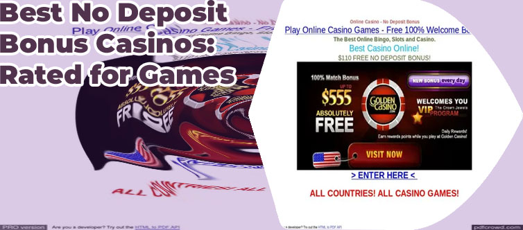No deposit bonus codes for new online casinos
