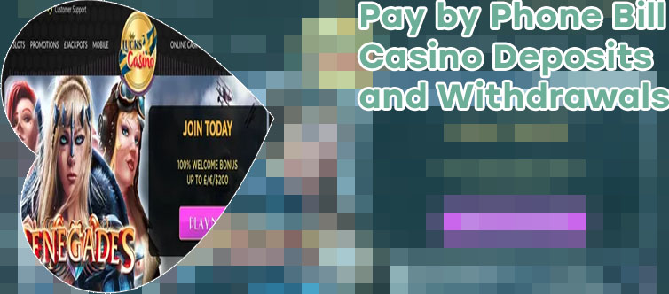 Online casino phone bill deposit